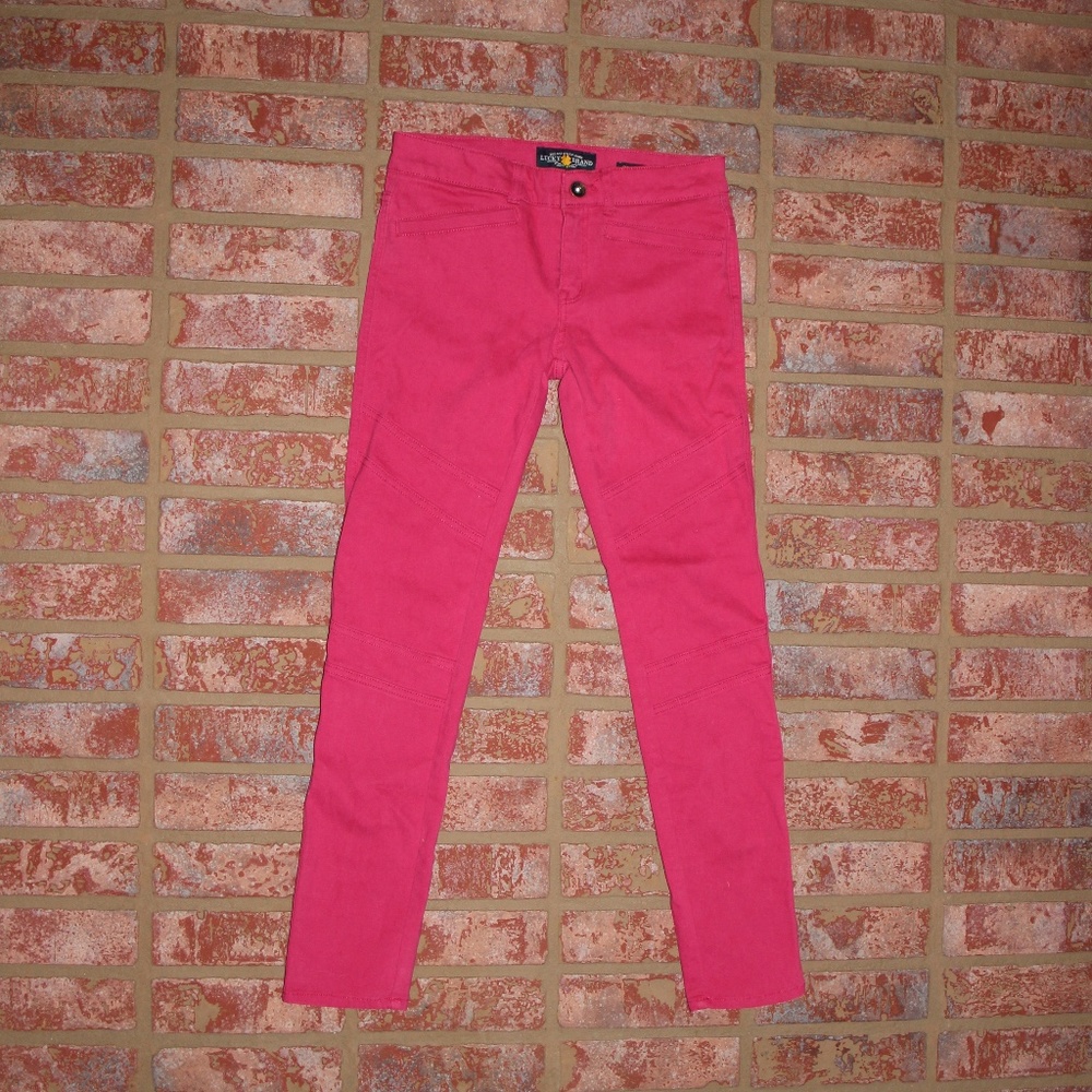 Girls Lucky Brand Zoe Jeggings Jeans Pink Size 14